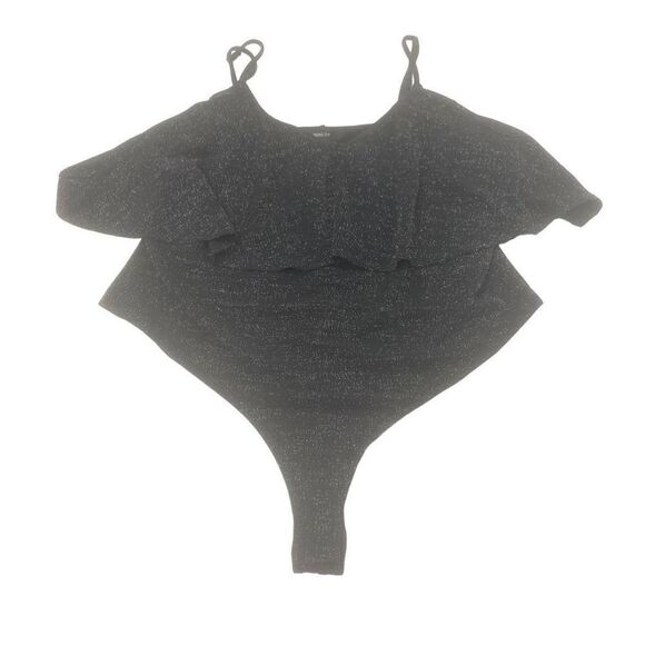 Sparkly Shimmer Ruffled Bodysuit - Picture 1 of 7